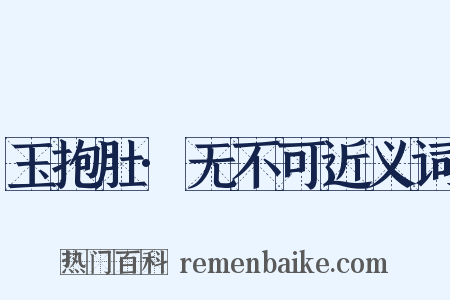 玉抱肚·无不可近义词是什么意思的图片